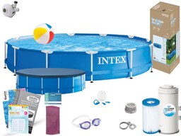 Basen Intex 366x76 Ogrodowy Stelażowy 28212 13w1