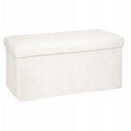 Pufa Ze Schowkiem Duża materiał z efektem boucle