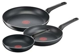 Tefal Simple Cook B5569153 Tytanowa 20cm, 24cm, 28cm Zestaw patelni