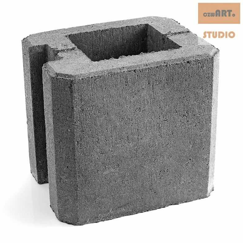 Pustak betonowy - Końcowy 25 cm