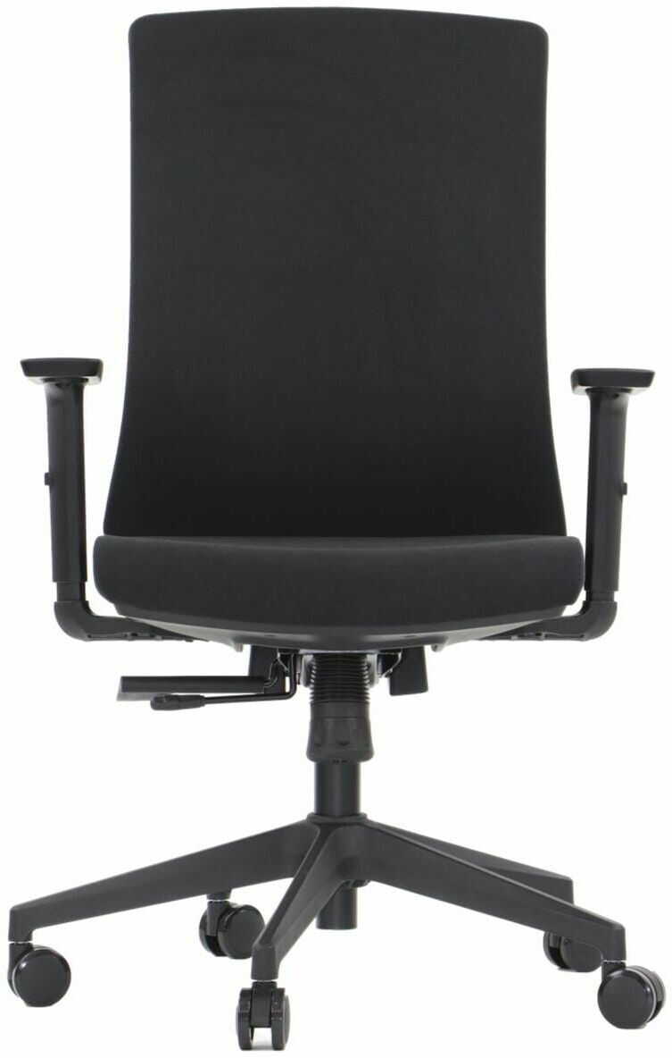 Nowoczesne krzesło biurowe obrotowe TONO czarny - wysuw siedziska, pianka wtryskowa
