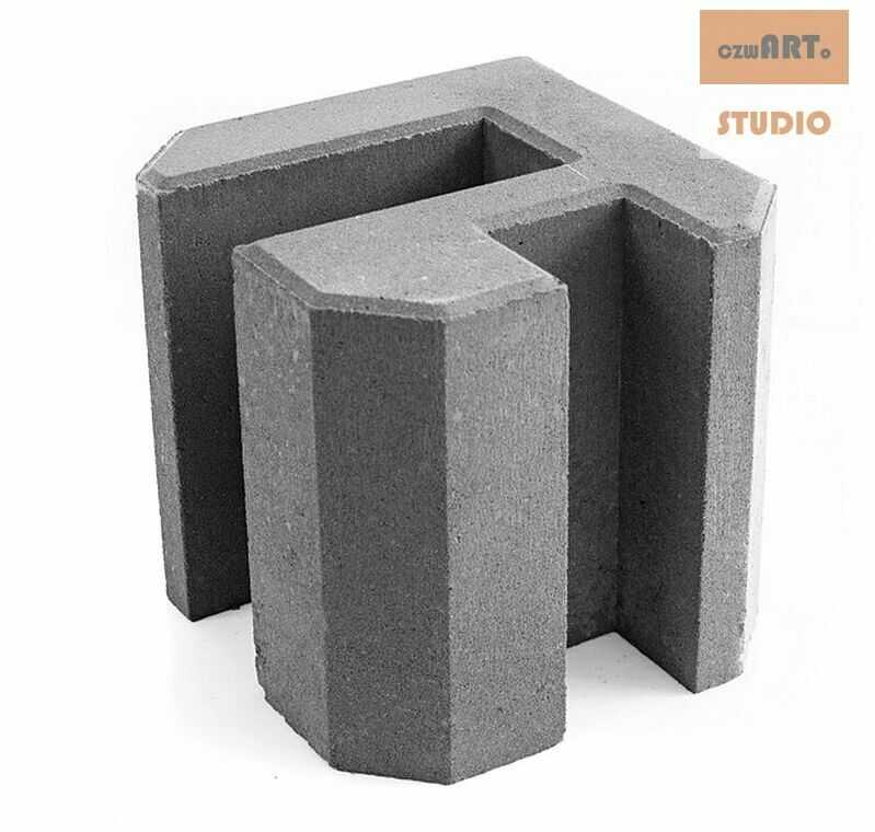 Pustak betonowy - Narożny 20 cm