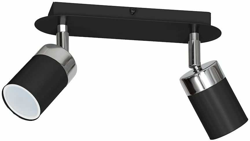 Milagro JOKER BLACK MLP911 oprawa natynkowa metal czarna 2xGU10 36cm