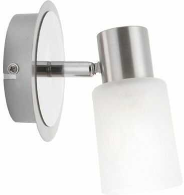 Globo kinkiet lampa ścienna Kati 54913-1 chrom, nikiel mat, szkło alabaster biały