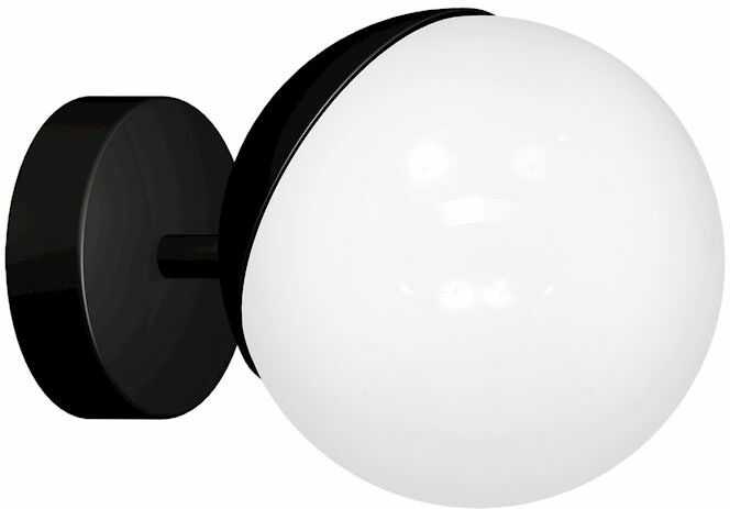 Milagro SFERA BLACK MLP8854 kinkiet lampa ścienna czarny klosz szklana kula 1xE14 15cm