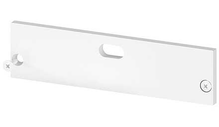 Zaślepka końcowa + śrubki do profilu LED P20 z otworem biały