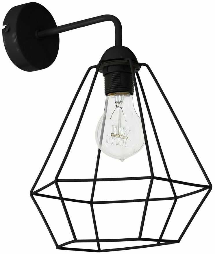 Kinkiet ALMA BLACK 1xE27