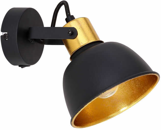 Globo FILLO 54655-1 kinkiet lampa ścienna czarna złoty 1xE14 25W 13cm