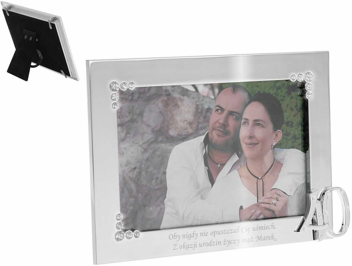 Ramka zdjęcie 10x15 Prezent 40 Rocznica Urodziny GRAWER