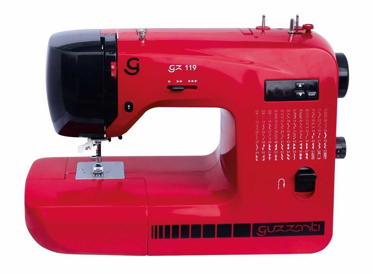 Guzzanti GZ 119 maszyna do szycia, czerwony
