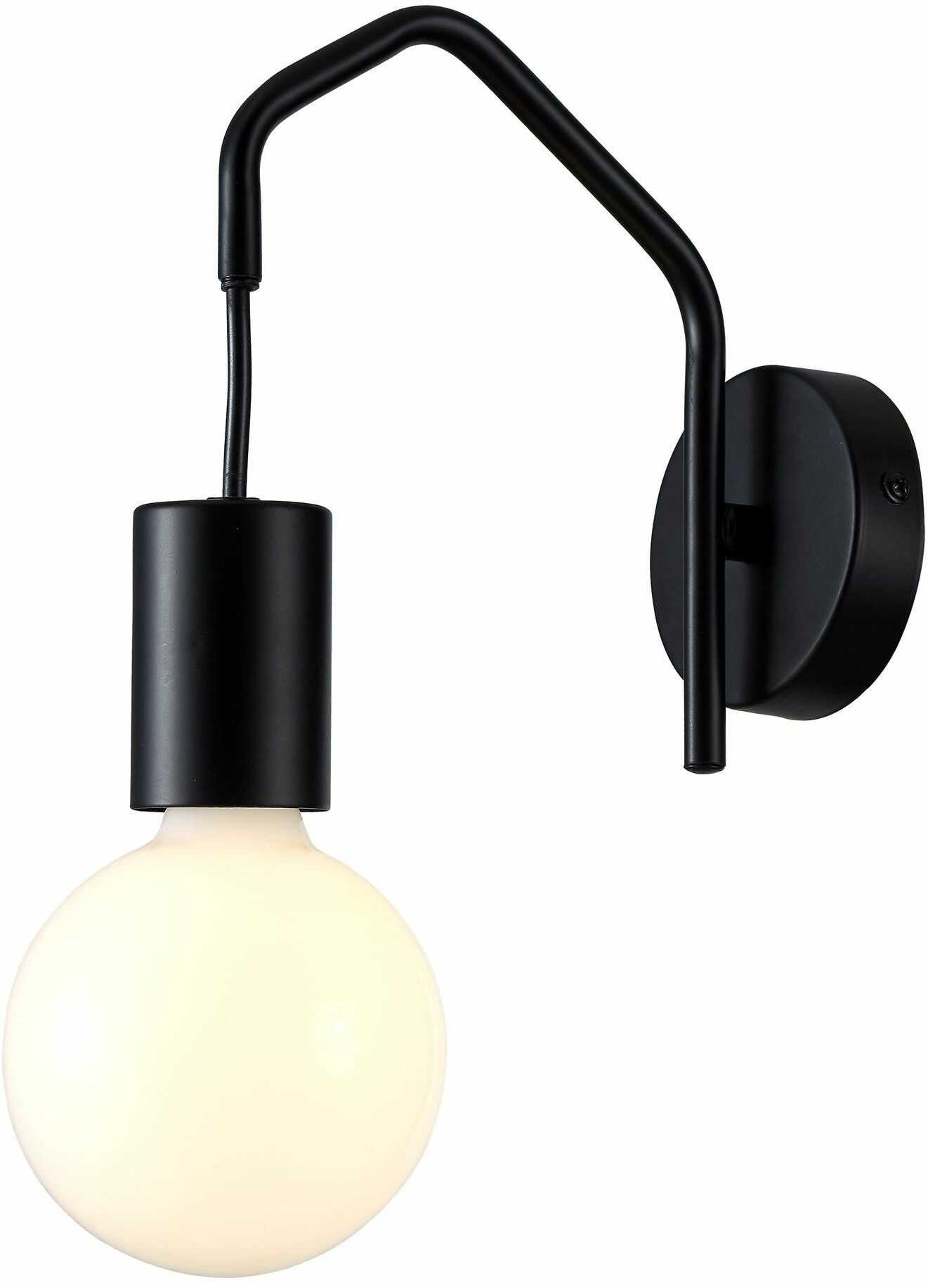 Candellux BASSO 21-70999 kinkiet lampa ścienna czarna matowa 1X40W E27