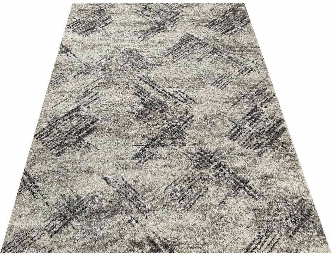 Profeos Szary nowoczesny dywan we wzory - Roseto 4X