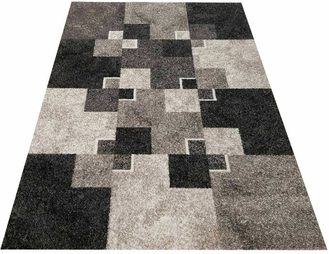 Profeos Szary miękki nowoczesny dywan - Sengalo 3X