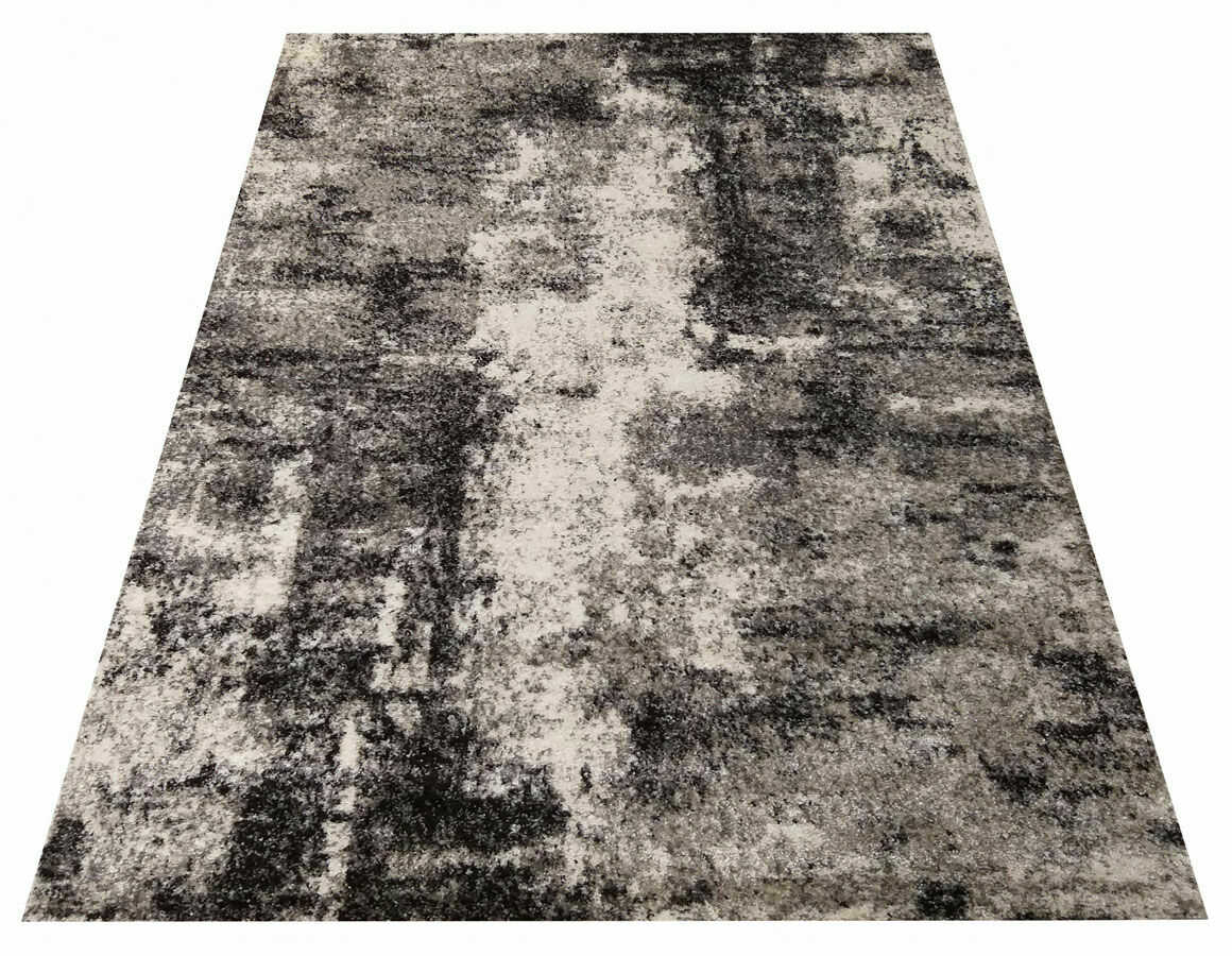 Profeos Szary nowoczesny miękki dywan we wzory - Roseto 5X