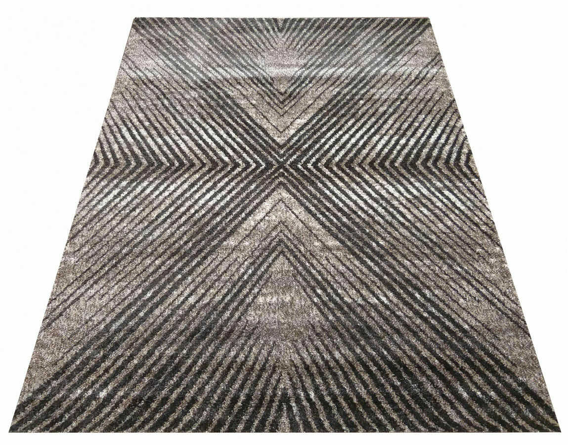 Profeos Brązowy prostokątny dywan do kuchni - Noveros 7X