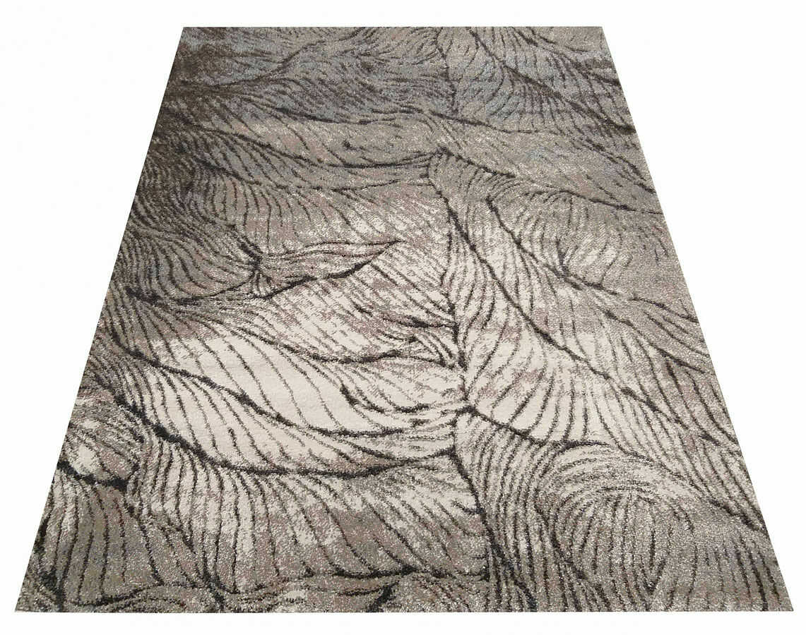 Profeos Brązowy nowoczesny dywan z wzorem - Noveros 3X