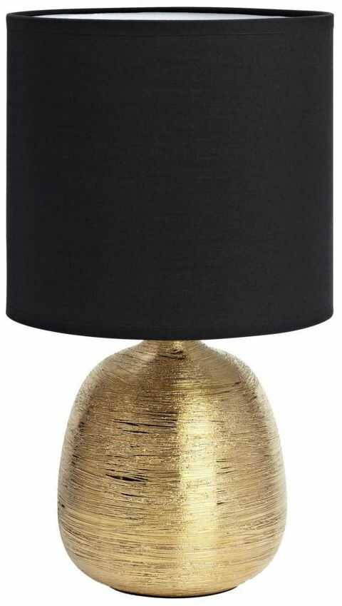 Lampa stołowa OSCAR czarno-złota E27 MARKSLOJD