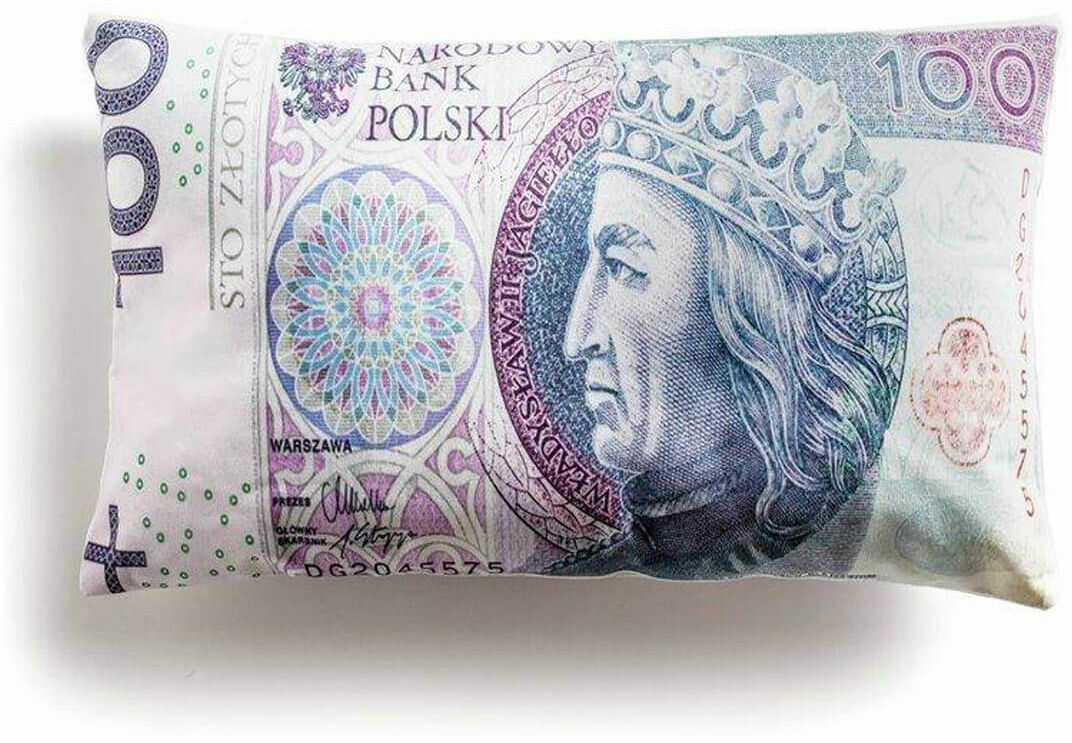 Poduszka 100 złotych PLN