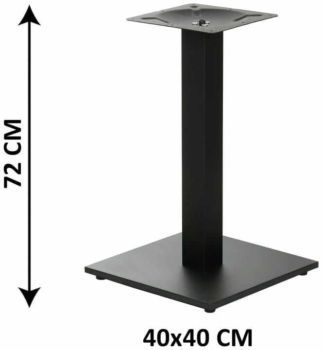Podstawa stolika SH-2011-1/60/B, 40x40 cm (stelaż stolika), kolor czarny