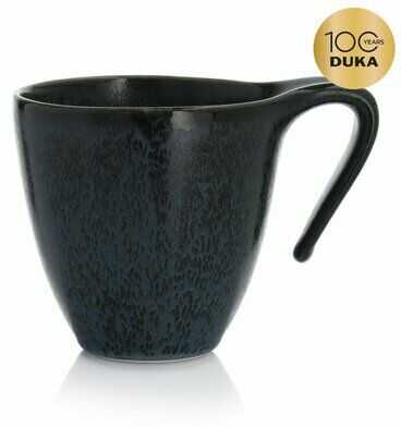 Kubek DUKA TIME BLACK 450 ml grafitowy porcelanowy