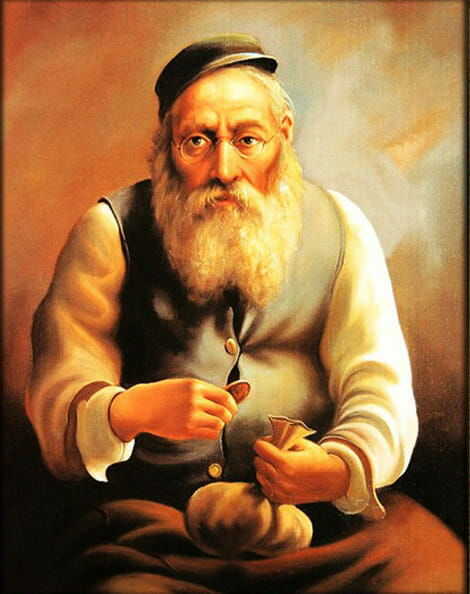 Obraz żyd żydek na szczęście 25x20cm WZÓR - 4