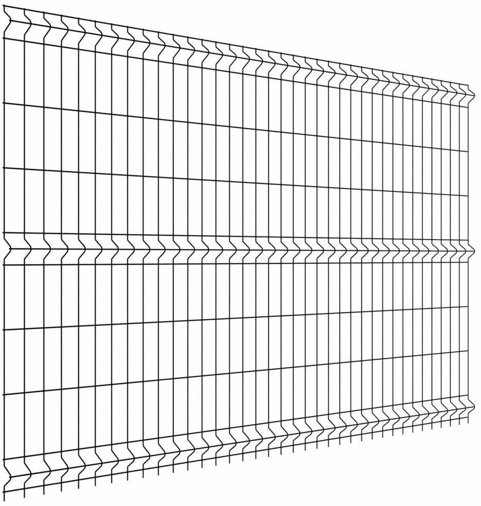 Panel ogrodzeniowy Vera 3D 153x250 cm czarny Wiśniowski