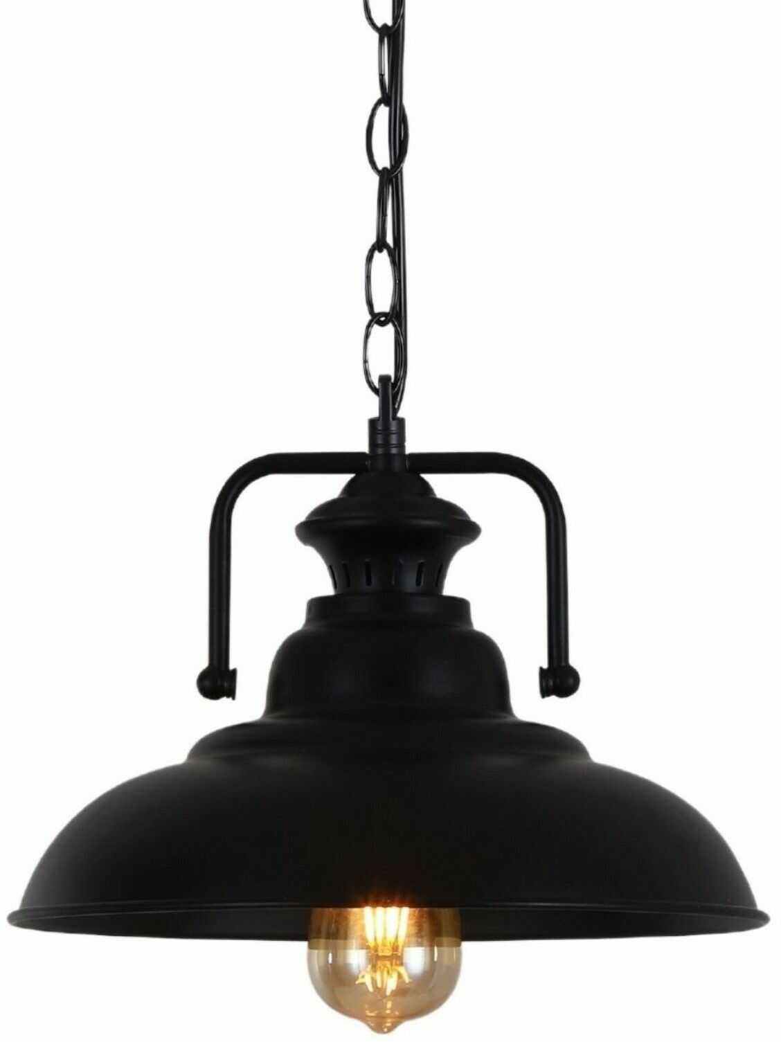 Bardi lampa wisząca industrialna czarna LDP 8007 (BK) Lumina Deco // Rabaty w koszyku i darmowa dostawa od 299zł !