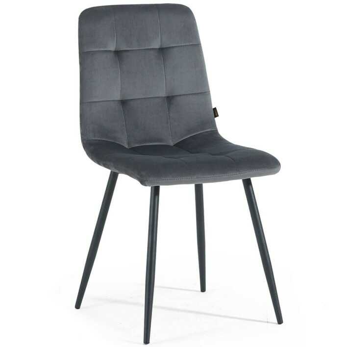 Krzesło szare DC-6401 welur #21