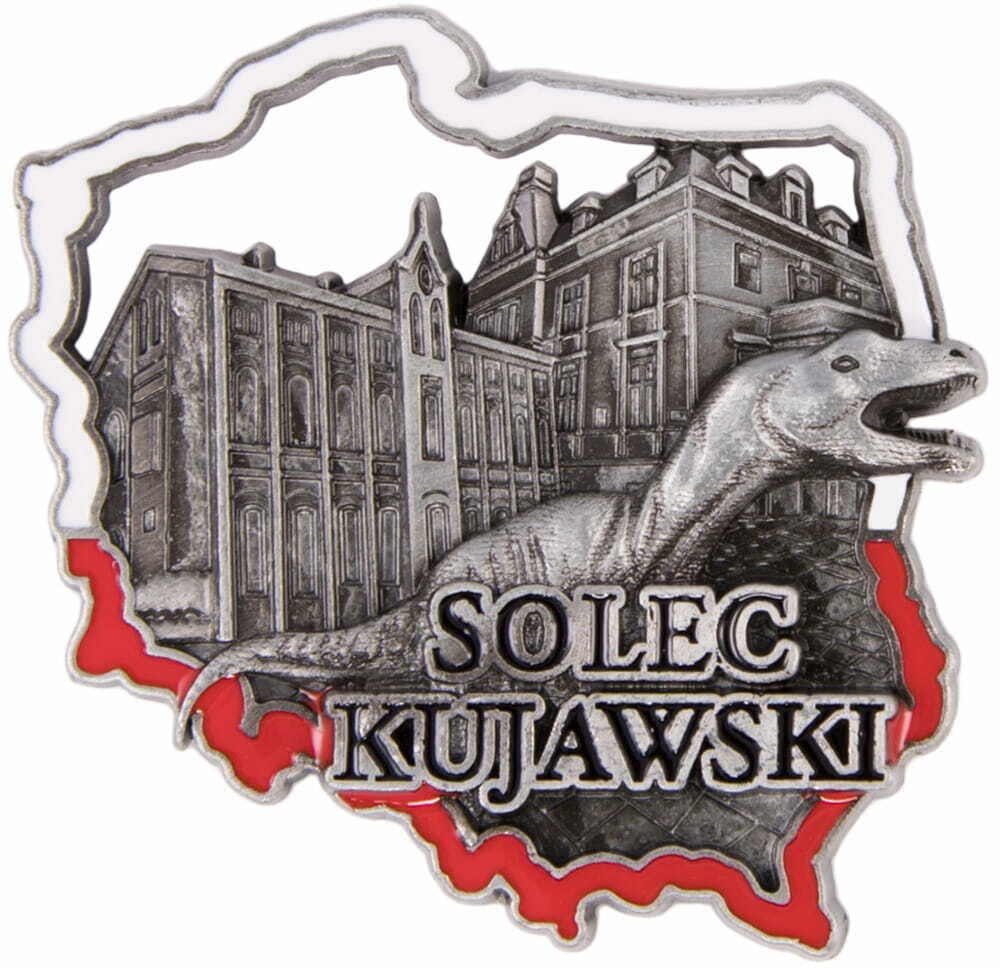 Magnes metalowy kontur Solec Kujawski