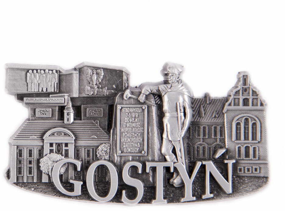 Magnes metalowy panorama Gostyń Poznański