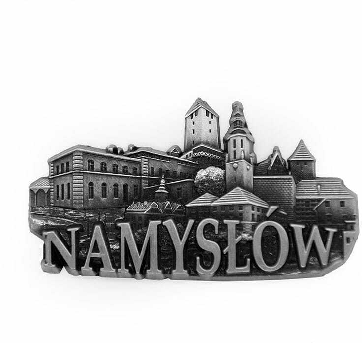 Magnes metalowy panorama Namysłów