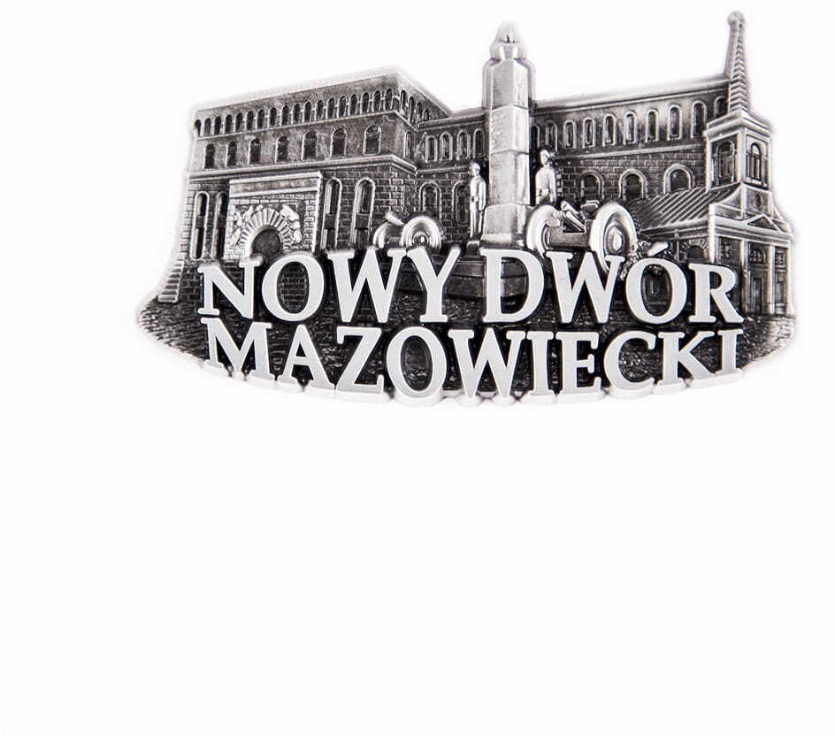 Magnes metalowy panorama Nowy Dwór Mazowiecki