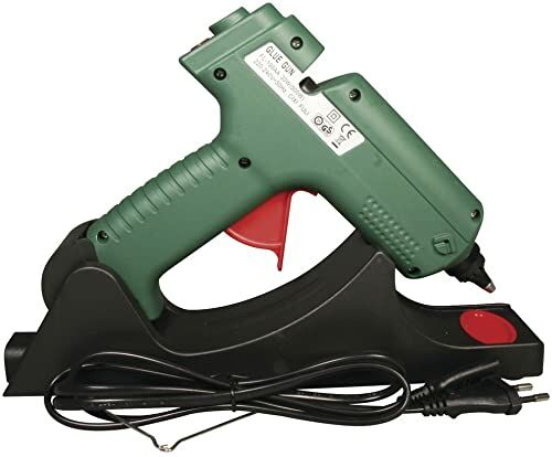 Rayher Pistolet do klejenia na gorąco, bezprzewodowy ze stacją bazową, 20,5 x 17 cm, opakowanie typu blister 1 sztuka, plastik, zielony, czerwony, 30,5 x 35 x 9 cm