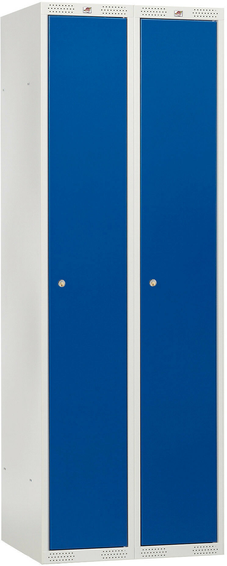Szafa ubraniowa CLASSIC, 2 moduły, 1740x600x550 mm, niebieski