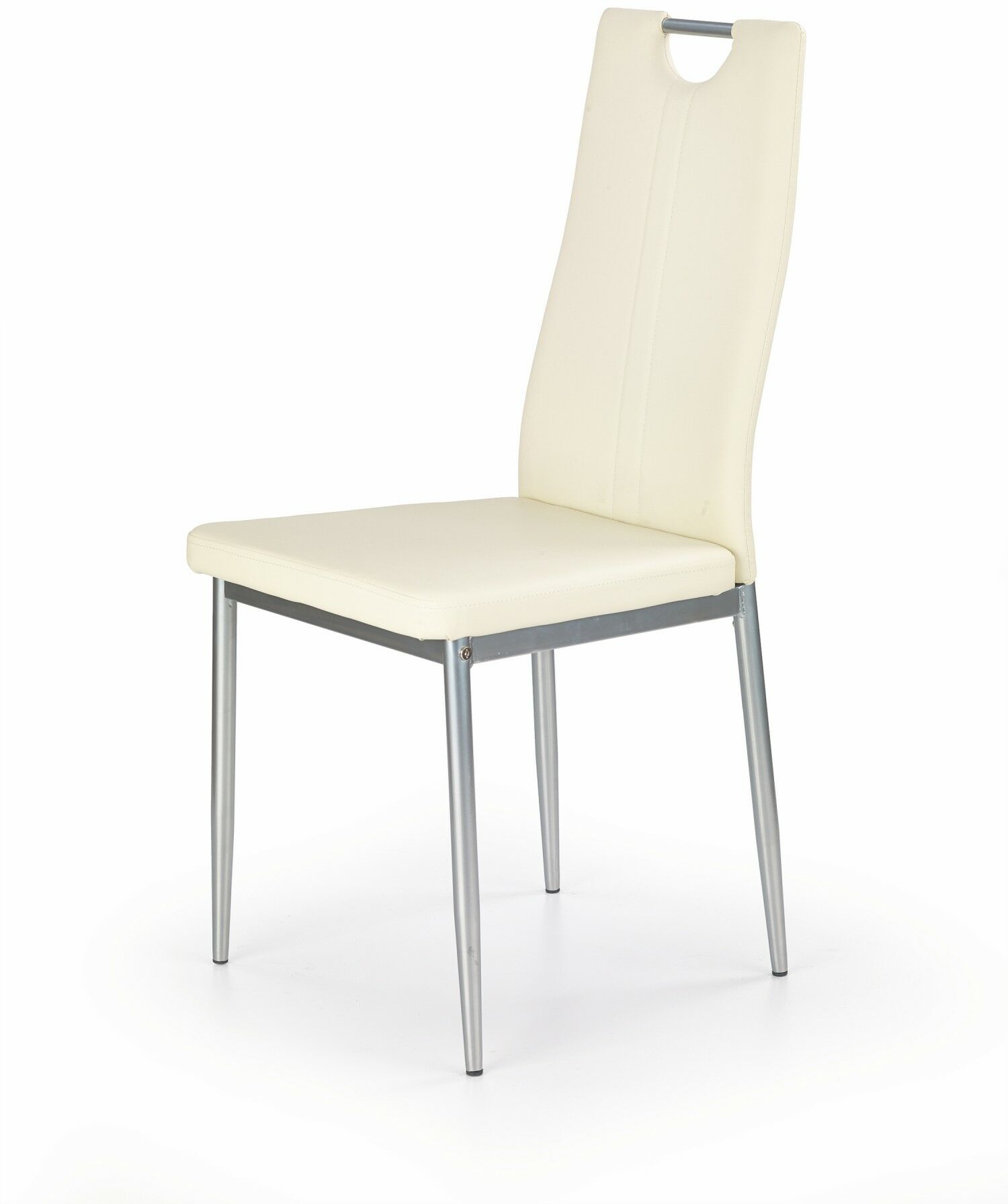 Kremowe krzesło tapicerowane K202 Halmar