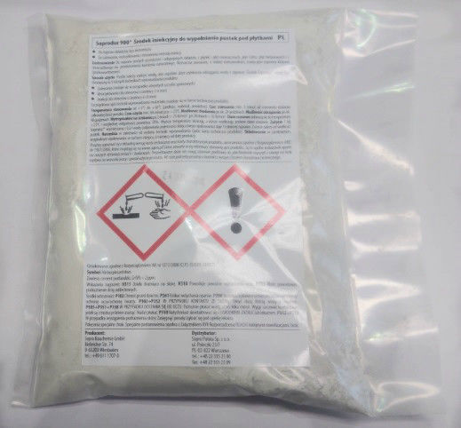 SOPRODUR 900- środek iniekcyjny do wypełniania pustek pod płytkami, 0,5 kg