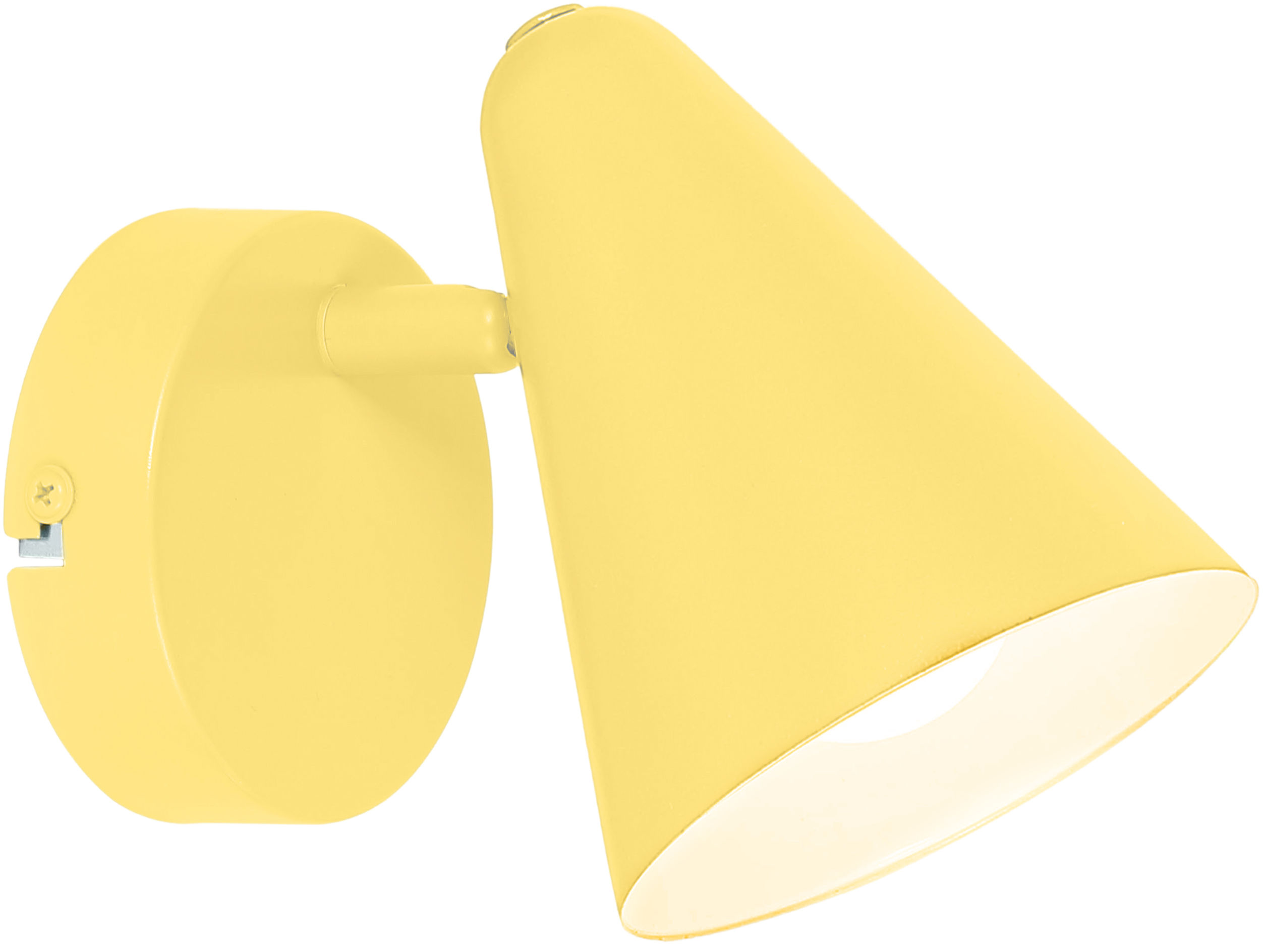Candellux AMOR 91-68774 kinkiet lampa ścienna metalowy klosz bananowy 1X40W E14 10cm