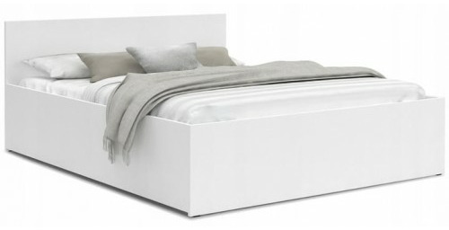 WYPRZEDAŻ Białe Łóżko 140 x 200 Panama