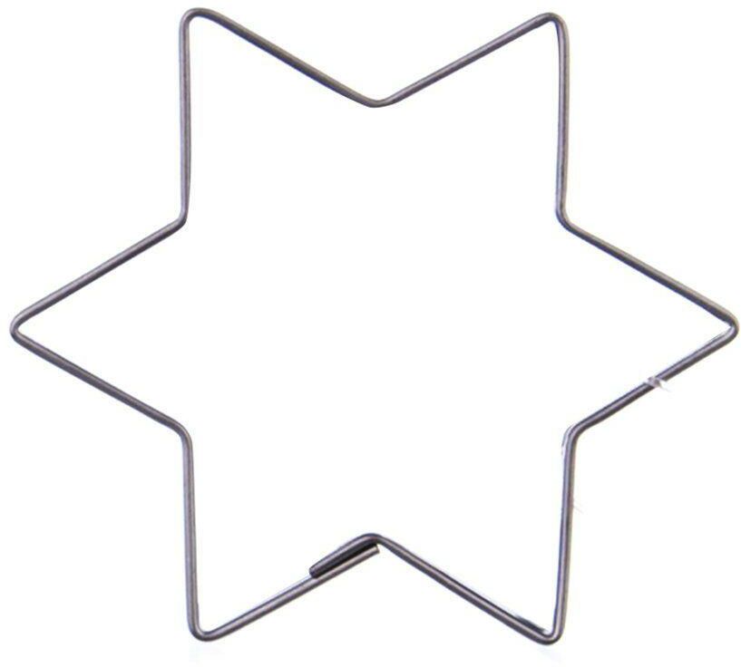 Wykrawacz cukierniczy stalowy / foremka do ciastek pierników gwiazda 6,5 cm