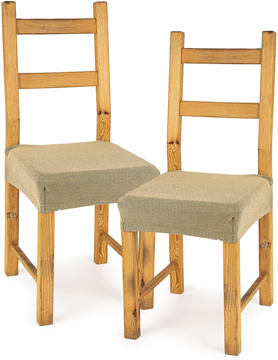 4Home Pokrowiec multielastyczny na krzesło Comfort beige, 40 - 50 cm, 2 szt.