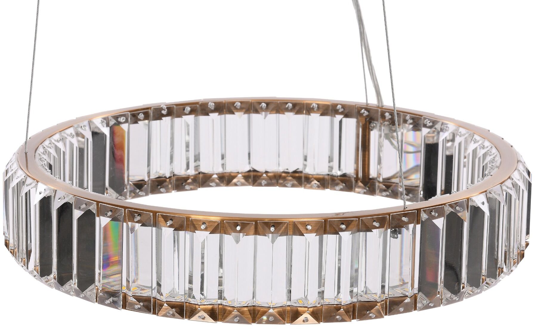 Lampa wisząca Ring Crystal M śr.40 cm