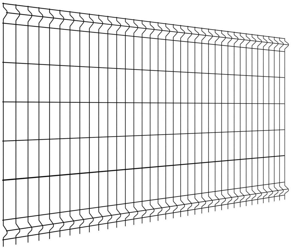 Panel ogrodzeniowy Vera 3D 123x250 cm czarny Wiśniowski