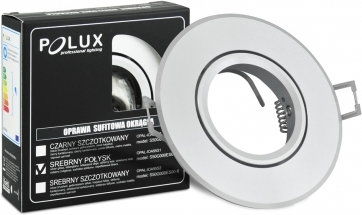 Oczko halogenowe WEST OPAL GU10 50W 302076 Srebrny połysk POLUX