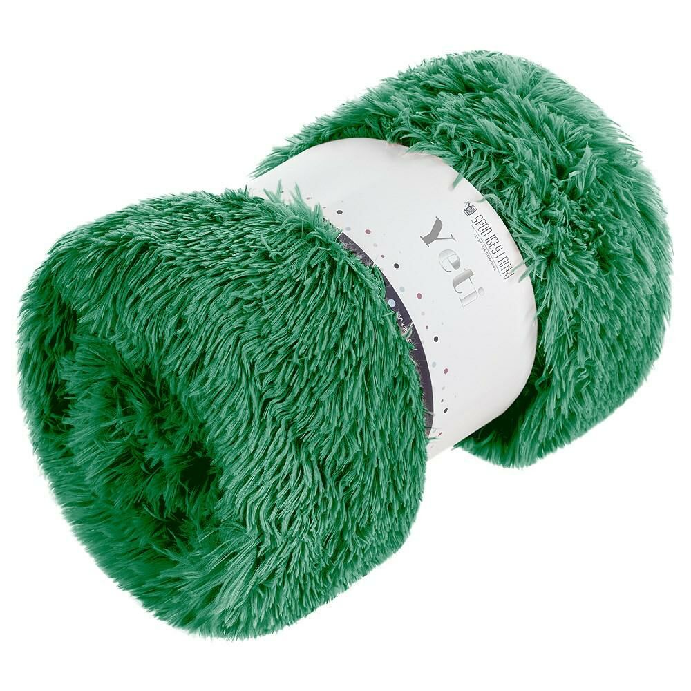 Spod Igły I Nitki Koc narzuta 150x200 Yeti włochacz zielony butelkowy futrzak na łóżko