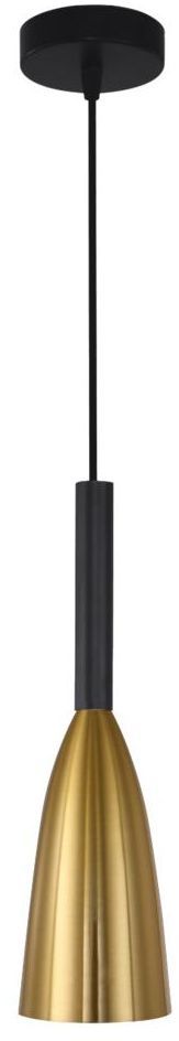 Lampa wisząca SOLIN złoto-czarna E27 LIGHT PRESTIGE