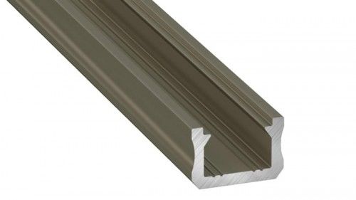 PROFIL typ X 1m INOX anodowany nawierzchniowy wąski SLIM do TAŚMY LED
