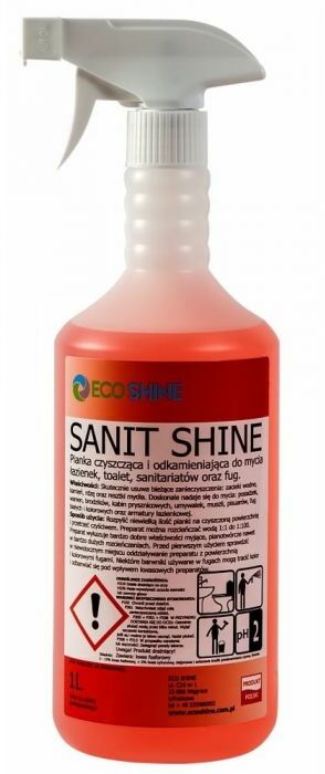 Sanit Shine - Pianka czyszcząco-odkamieniająca do toalet i łazienek