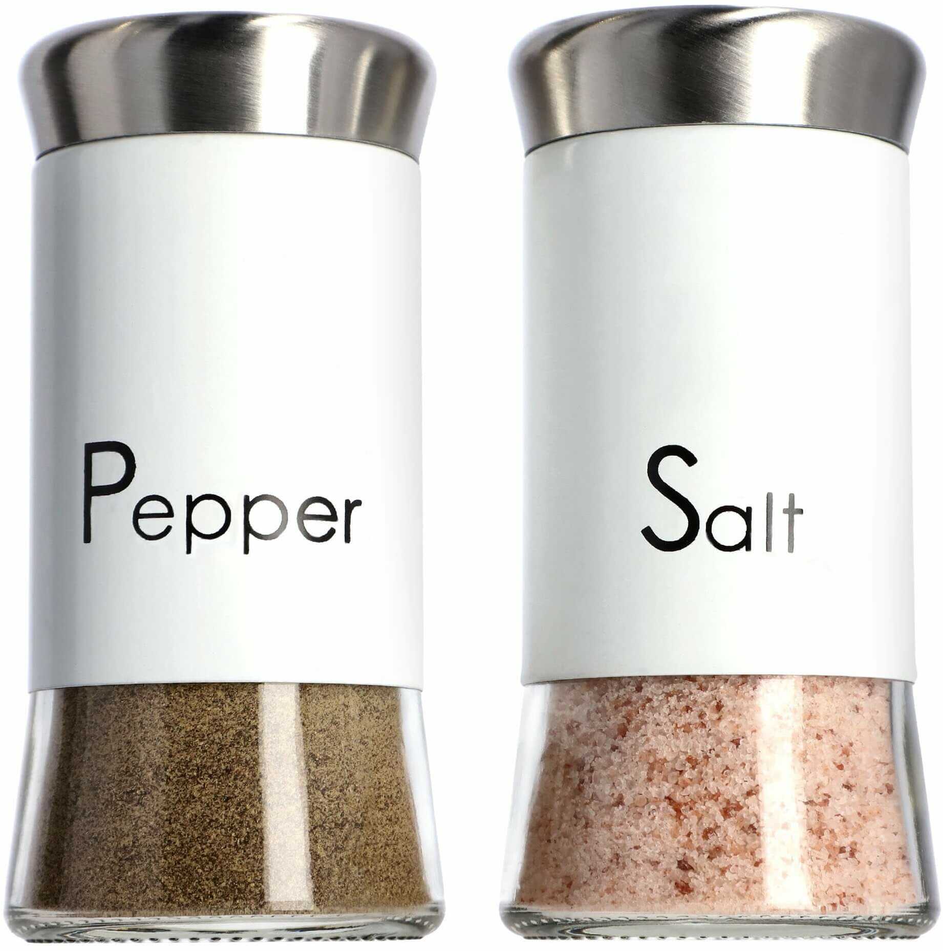 Przyprawniki do soli i pieprzu Force białe 150 ml 2 szt.