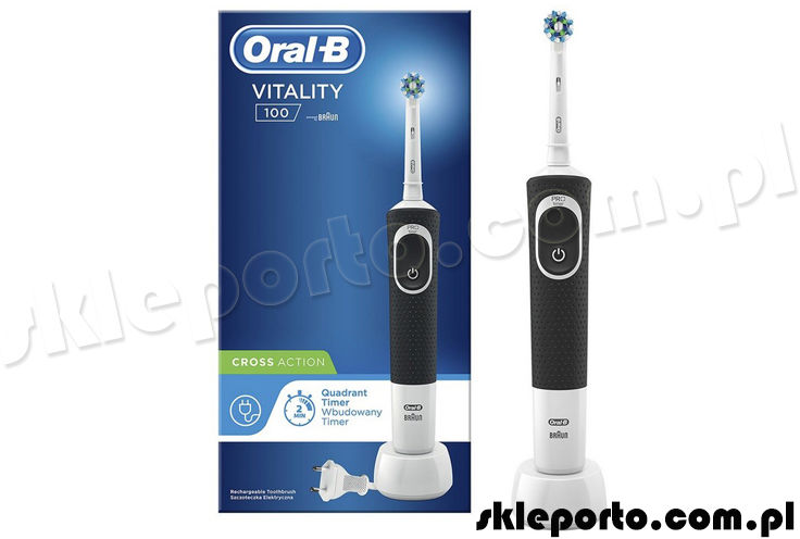 Braun Oral-B szczoteczka elektryczna Vitality D100 CrossAction - czarna D100.413.1