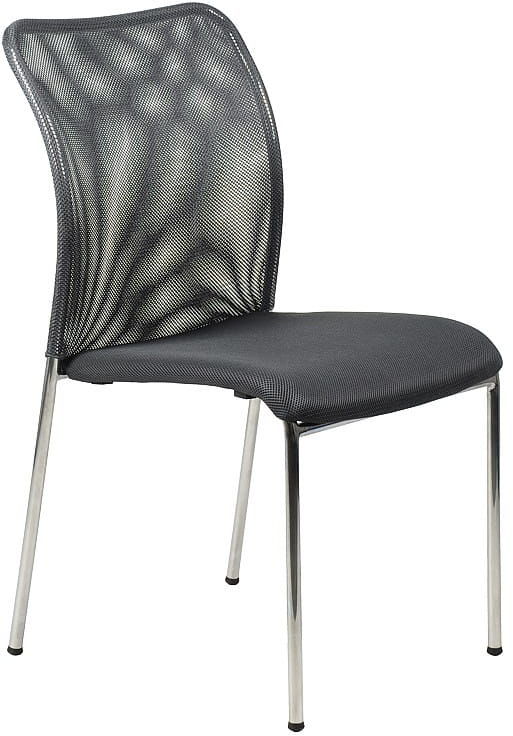 Krzesło konferencyjne HN-7502/CH/GRAFIT. Stelaż chromowany. Krzesło biurowe